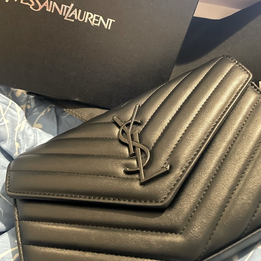 Gently used YSL Cassandre Chain Wallet